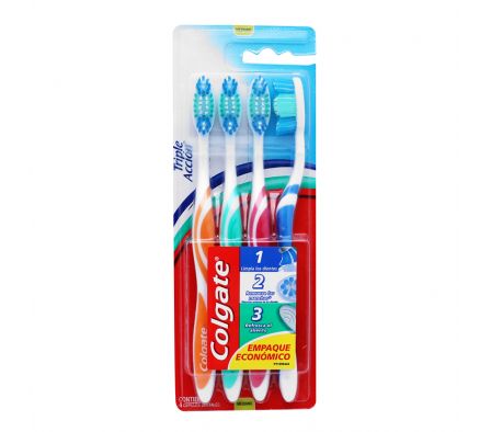 PACK X4 CEPILLO TRIPLE ACCION MEDIO COLGATE (6)