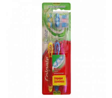 CEPILLO DENTAL COLGATE TWISTER PACK X 3 UND (12)