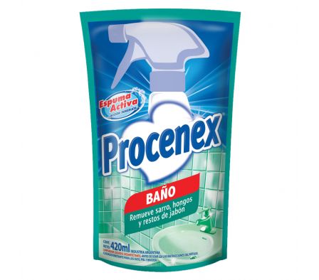 LIMPIADOR P/BAÑO GOLD 2XPODER PROCENEX 420ML(12)