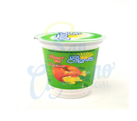 YOGUR DIETETICO DURAZNO POTE LOS COLONOS 200GR