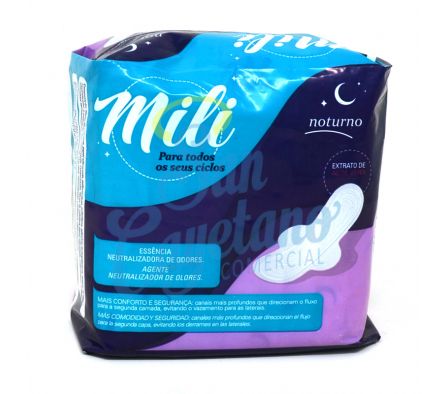 TOALLA FEMENINA ADSORB. NOCTURNA MILI 8 UND 