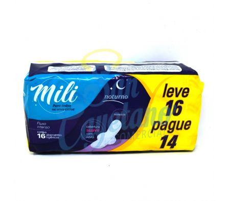 TOALLA FEMENINA NOCTURNO ADS C/ALAS MILI 16UND(12)