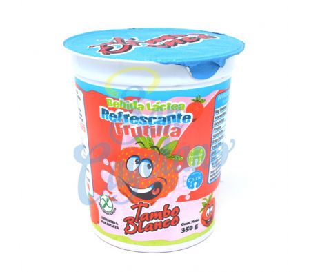 BEBIDA LACTEA TAMBO BLANCO FRUTILLA POTE 350GR