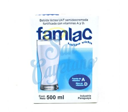 BEBIDA LACTEA FAMLAC LARGA VIDA 1/2L (12).