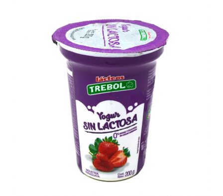 YOGUR DESCREMADA SIN LACTOSA FRUTILLA TREBOL200GR