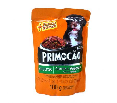 ALIM.P/PERRO PREM.CARN/VEGET PRIMOCAO SACHET100(12