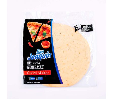 PRE PIZZA SABORIZADA C/ AJI SAN JOAQUIN X UND