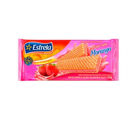 WAFER FRUTILLA ESTRELA 80GR (30)