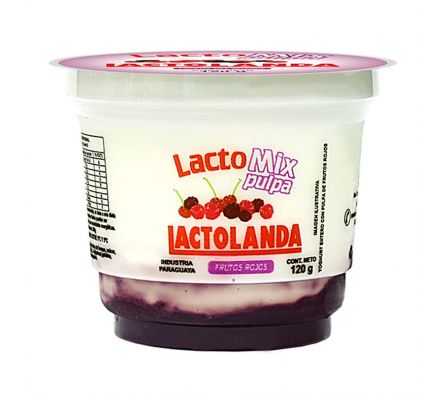 POSTRE LACTOMIX PULPA FRUTILLA LACTOLAND POTE 120G