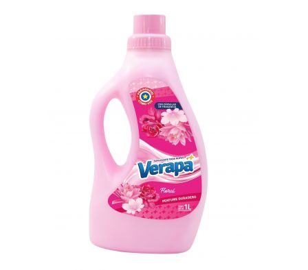 SUAVIZANTE PARA ROPA FLORAL VERAPA BOT 1L (6)