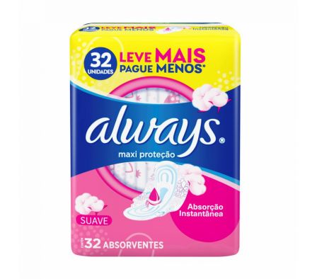 TOALLA FEMENINA MAX  PROT C/ALAS ALWAYS 32U(9)