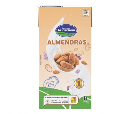 BEBIDA VEGETAL ALMENDRA LA FORTUNA 1L TETRA (12)