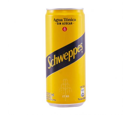 AGUA TONICA SIN AZUCAR LATA SCHWEPPES 310ML (6)