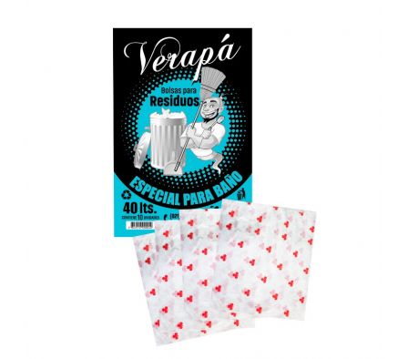 BOLSA P/RESIDUO FLOREADO VERAPA 40LTS (10) 