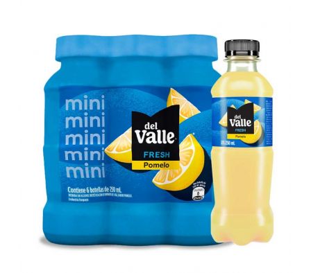 JUGO DE FRUTA POMELO FRESH DEL VALLE 250ML PACKX3