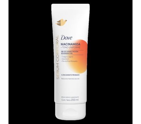 SERUM CORPORAL NIACINAMIDA+TONO UNIF DOVE200ML(12)