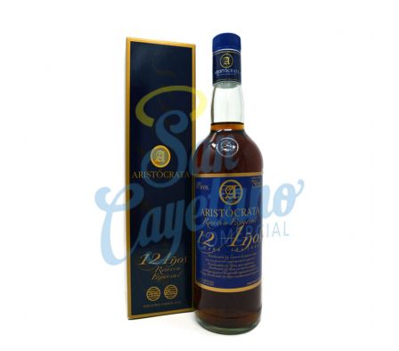CAÑA ETIQUETA AZUL 12 AÑOS ARISTOCRATA 750ML(12)