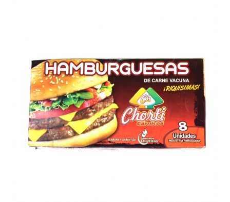 HAMBURGUESA CARNE CHORTI 8 UNIDADES (20)