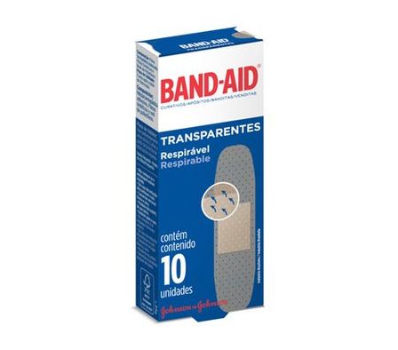CURITA BAND-AID TRANSPARENTE 10UND. (144)