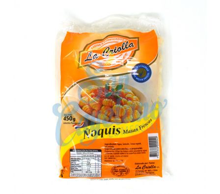 ÑOQUIS PRECOCIDOS LA CRIOLLA X 450GR