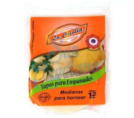 DISCO PARA EMPANADA LA CRIOLLA P/HOR.MEDIANOX12,