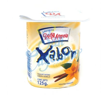 YOGUR ENTERO XABOR VAINILLA POTE DOÑA ANGELA125GR