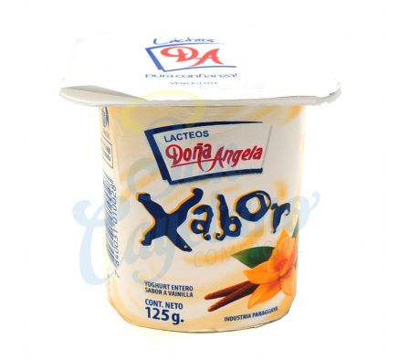 YOGUR LIGTH XABOR VAINILLA POTE DOÑA ANGELA 125GR