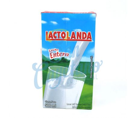 LECHE ENTERA LACTOLANDA CARTON 500 ML (16)