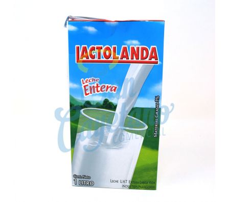 LECHE LACTOLANDA UHT ENTERA.TETRA 1LT (12)