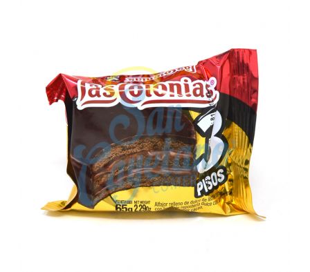 ALFAJOR 3 PISOS CHOCOLATE LAS COLONIAS 65GR (24)