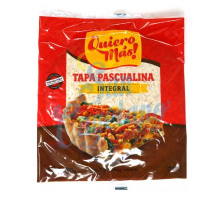 TAPA PASCUALINA INTEGRAL 500 GRS QUIERO MAS