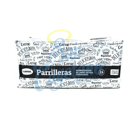 HAMBURGUESA PARRILLERAS GUARANI 24UN