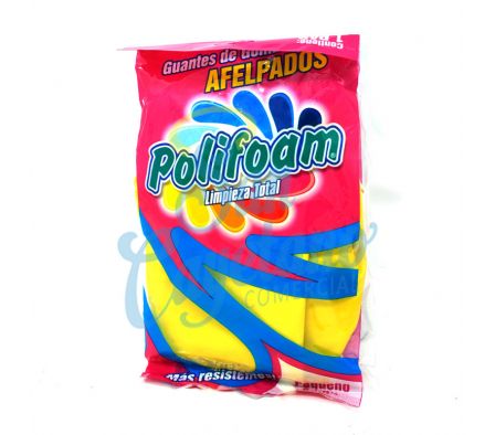 GUANTE DE GOMA PEQUEÑO POLIFOAN (10)