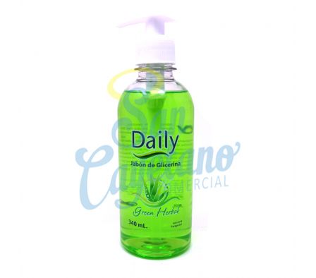 JABON DE GLICERINA GREEN C/ VALVULA DAILY350ML(12)