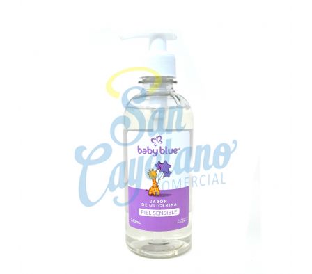 JAB,GLIC.BABYBLUE PIEL SENSIBLE C/VALBULA350ML(12)