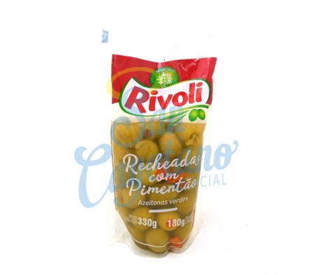 ACEITUNAS VERDES RELLENAS RIVOLI SACHET 330GR(24)