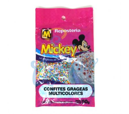 CONFITE GRAGEAS MULTICOLORES MICKEY  50 GRS (10)