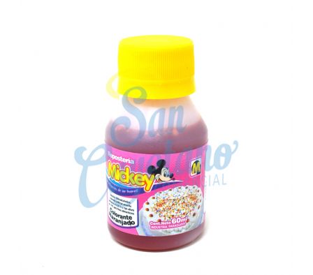 COLORANTE NARANJA MICKEY FRASCO 60CC(6)