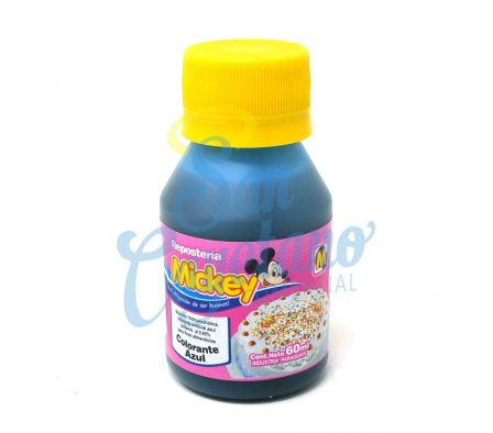 COLORANTE AZUL MICKEY FRASCO  60ML(6)