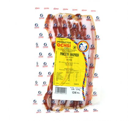 PAQ. PANCETA AHUMADA OCHSI X KILO (225GR )