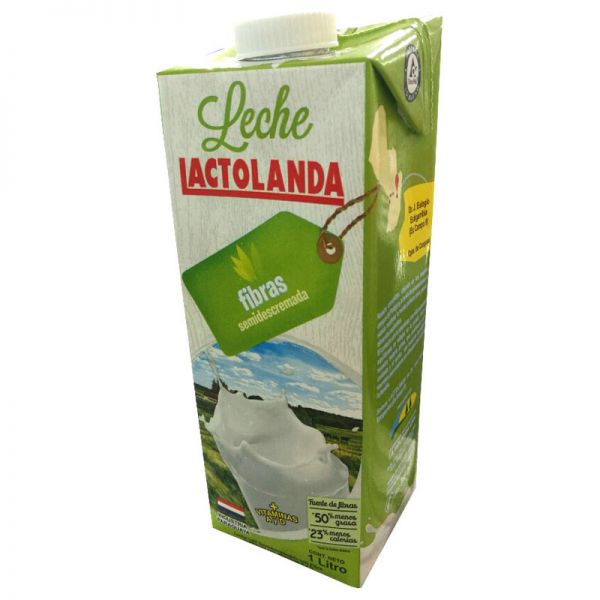 LECHE SEMI DESC. CON CALCIO UAT LACTOLANDA 1 LT